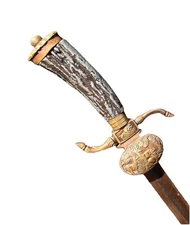 Vintage Antique 1800’ Collins Co Hartford Conn Dagger Knife Short Hunting Sword