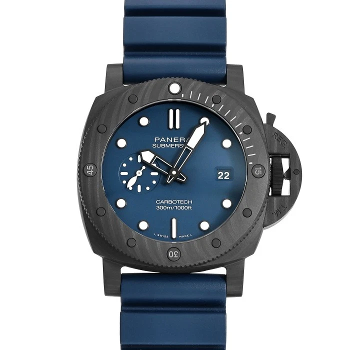 Panerai — Panerai Submersible PAM01232 44.0mm Blue Dial Automatic Box and Papers #YKW400