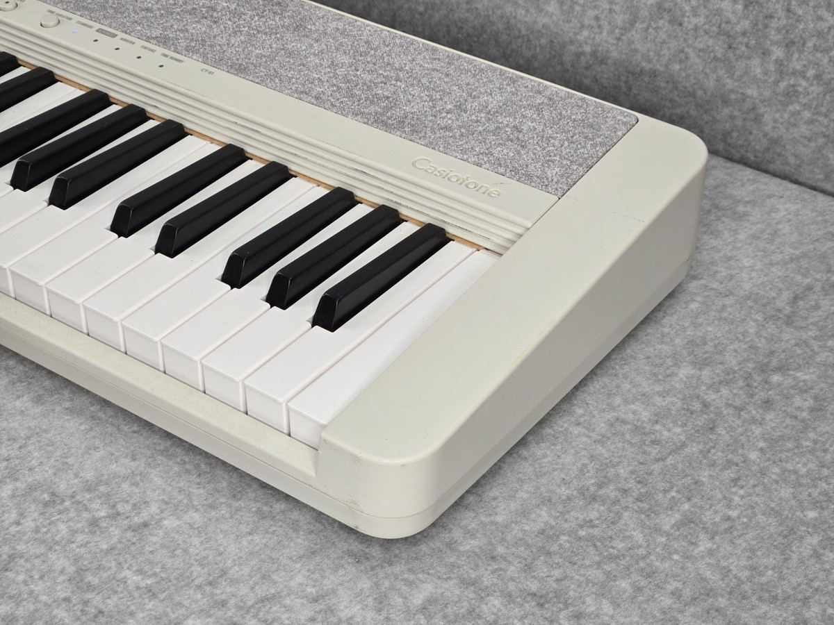 Casio Casiotone CT-S1 WE 61-Key Portable Keyboard - White - Works