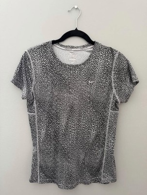 Nike Dri-FIT Women's Running & Jogging Short Sleeve Crew Neck Stretch Tee M