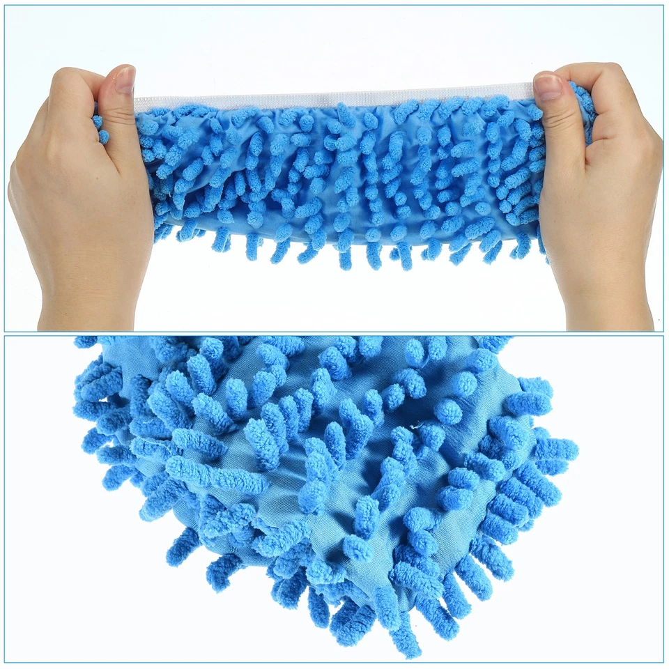 60Pcs Mop Slippers Washable Cleaning Shoes Cover Duster Chenille 6 Colors Foto 4 de 4
