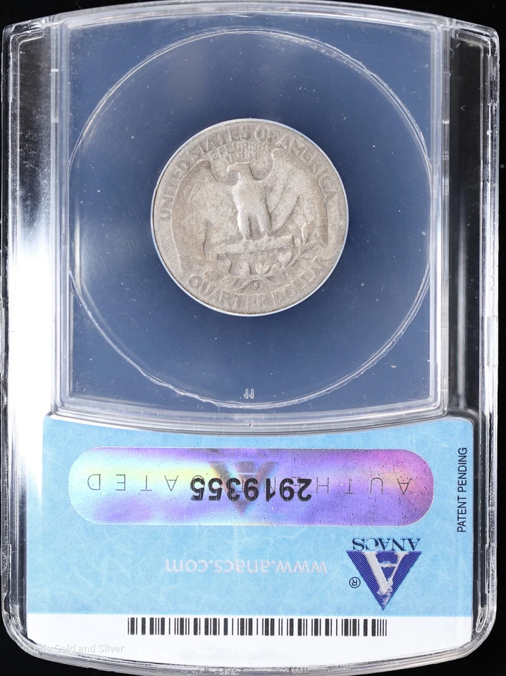 1932-S 25C Silver Washington Quarter ANACS G4 - Image 2 of 4
