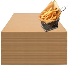 100 Count Pre-Cut Deli Wax Paper Sheets, 12x12" Natural 12 X 12 Inches, Kraft