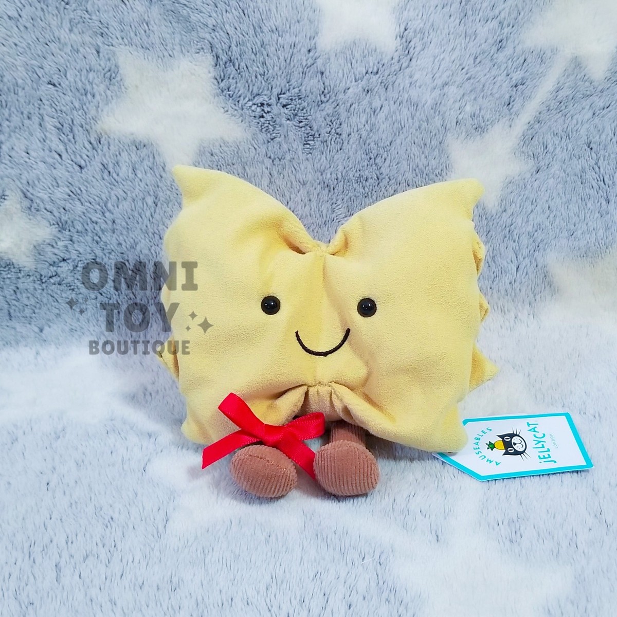 AUTHENTIC NEW Jellycat Amuseables Farfalle Italian Pasta Food