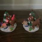 Rudolph the Red Nosed Reindeer Ornament Lighted American Greetings Rare X #2 — photo 1