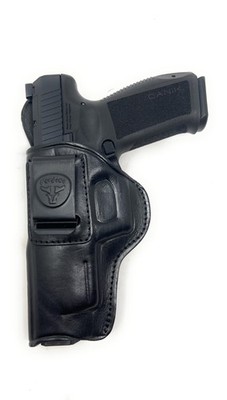 Cardini IWB Leather Holster for Beretta 92A1, Sig Sauer P220, Canik TP9SFX, MORE
