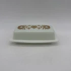 Pyrex Butterfly Gold Butter Dish w/ Lid Vintage USA
