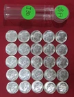 1956 D Silver Roosevelt Dime 1/2 Roll - BU - 25 coins - Actual Coins I30