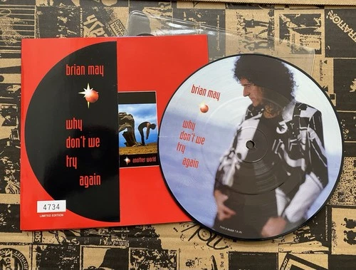 Brian May - Why Don't We Try Again 7" Picture Disc - Unplayed - Queen