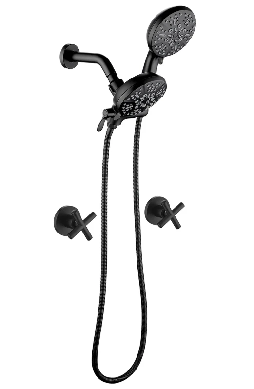 Shamanda Wall Mount 4.7 Inch Rainfall Dual Shower Head System