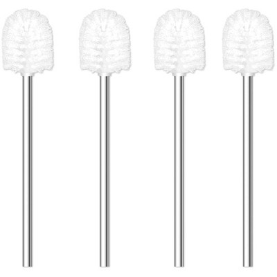 WC-Bürste, 4 Stück, Ø 7.5cm WC-Bürsten mit Edelstahlgriff, Stehende Edelstahl...