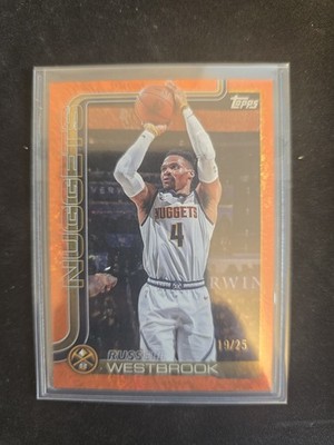 Topps 2022-23 Russell Westbrook Denver Nuggets #104 Parallel 19/25 Card