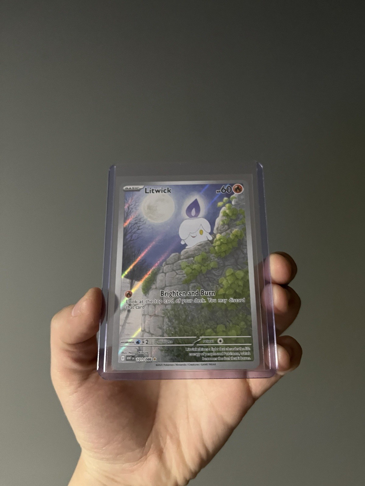 Pokémon TCG Litwick Card 101/086 White Flare Mint Condition