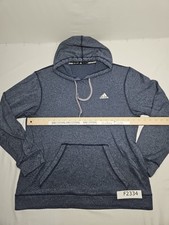 adidas Climawarm Men's Large Hoodie Sweatshirt Blue