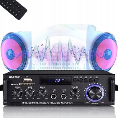 600W bluetooth Mini Verstärker HiFi Power Audio Stereo Bass AMP USB FM Auto DE