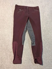 Piper By Smartpak Pants Womens 30R (31x27) Red Breeches Equestrian Horse Riding