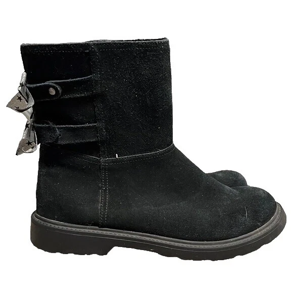 Zapatos bota negro plata para niñas