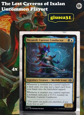 Playset - 4x Nicanzil, Current Conductor - Uc - The lost Caverns of Ixalan EN/NM