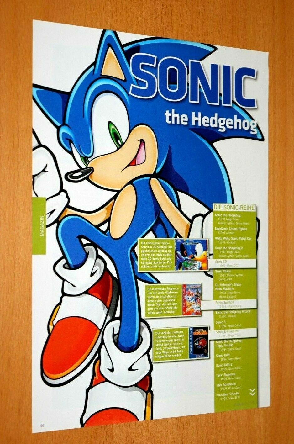 1991 Sonic The Hedgehog Sega Genesis Vintage Print Ad/Poster