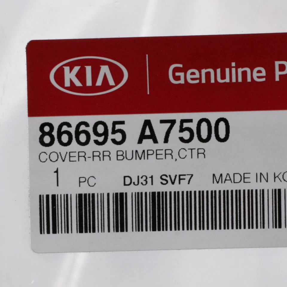 Cubierta inferior del panel del parachoques trasero duradero 14-18 Kia Forte5 86695-A7500 OEM NUEVO Foto 3 de 3