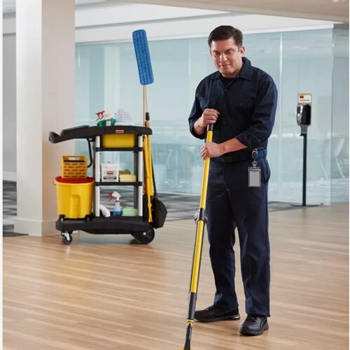 50 New Rubbermaid Commercial Hygen 18" Disposable Mop Pads Microfiber 1822352