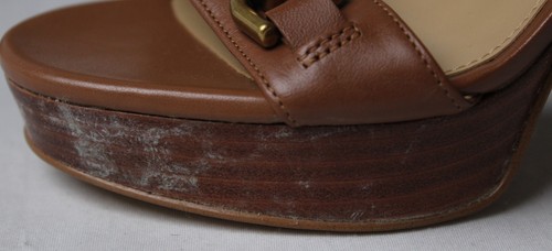 Sandalias de plataforma Michael Kors Kailey adornadas para mujer JL3 marrón talla US:6,5 - Imagen 2 de 12