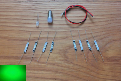 Onkyo M506 VU meters replacement lights LED lamps bulbs upgrade kit set GREEN