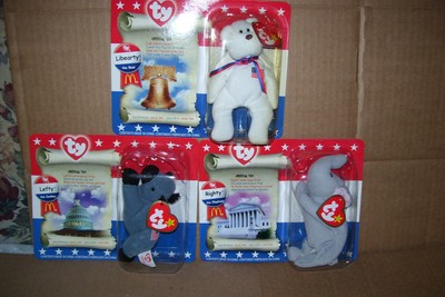 mcdonald's american trio beanie babies value