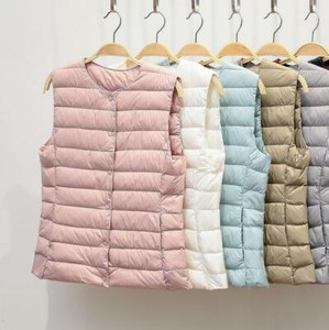 white winter vest