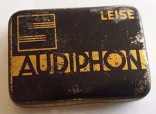 PG155 - Gramophone needles AUDIPHON LEISE box EMPTY gramophone dots