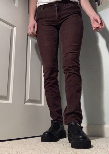 Vintage Corduroy Y2k Low Rise Brown 