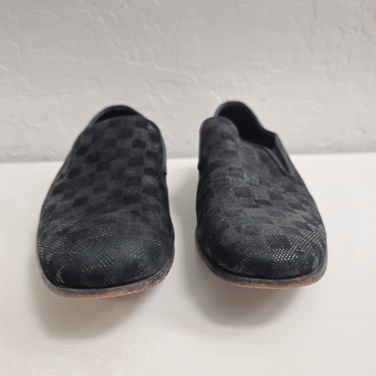 Mezlan Boheme II Black Embossed Glazed Suede Loafer Size 10 Mezlan Boheme II Black Leather Loafers Size 11 Handmade in  main image 4