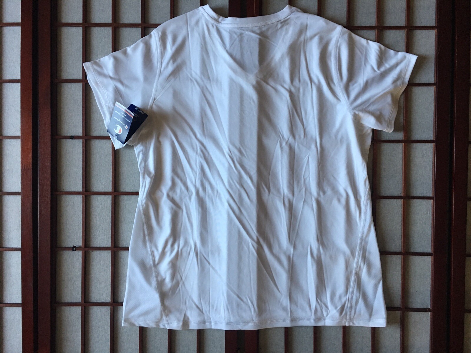 Champion Double Dry White Authentic Athleticwear Select T Women Size XL Arm Logo image 6