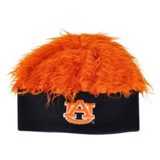 NCAA Auburn Tigers Sizzle Faux Fur Flair Hair Knit Cuffless Beanie Toque Orange