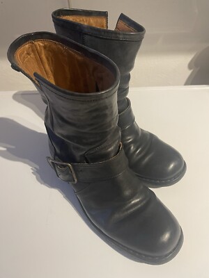 fiorentini baker Stiefel Stiefeletten schwarz, 1 Schnalle ,wie NEU 37 Top 