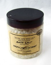 Tuscan Hills TROPICAL COCONUT Bath Salts 7.9 oz., 236 gr. New NWOB