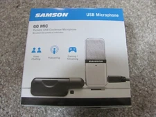 Samson Go Mic Portable USB Condenser Microphone for Mac and PC Computers Silver