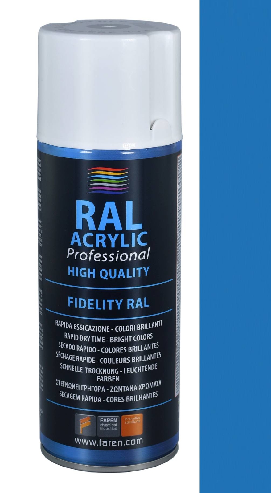 Faren RAL ACRYLIC, Vernice spray Acrilica 100%, 400ml (RAL 5015 BLU CIELO) - 1pz