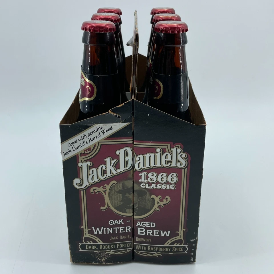 JACK DANIELS Brewery 1866 Oak Aged Classic Winter Brew EMPTY Beer Bottles 6 Pack - Image 3 of 4