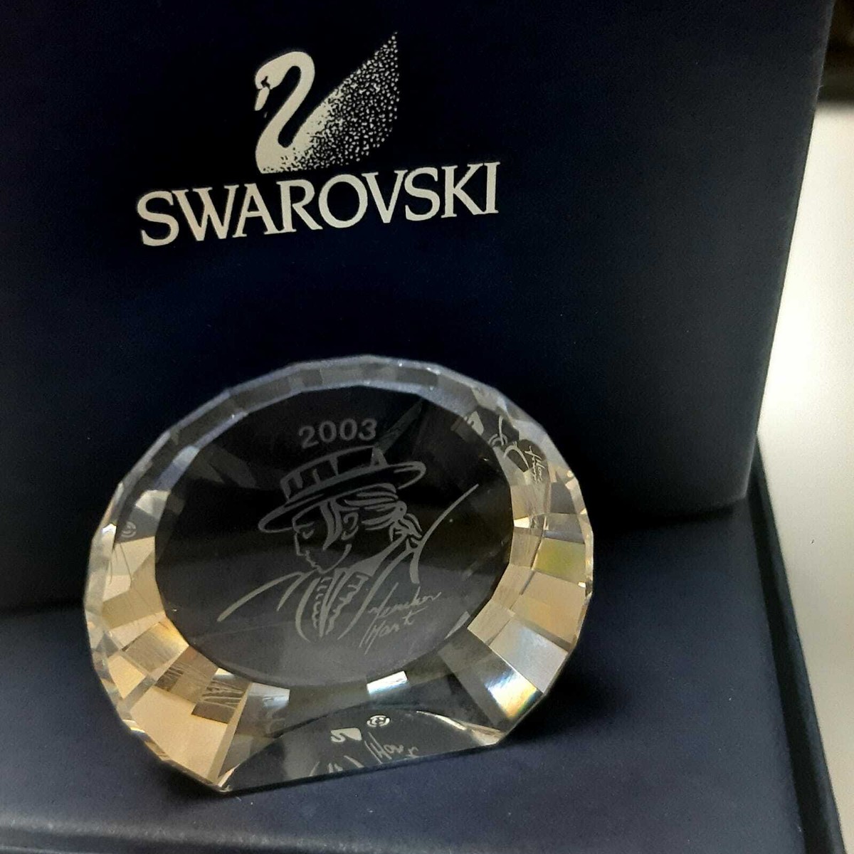 Swarovski 626587 40mm Antonio SCS 2003 Title Plaque Collectors