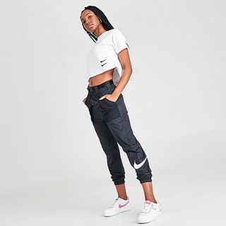 women's nike sportswear woven swoosh jogger pants