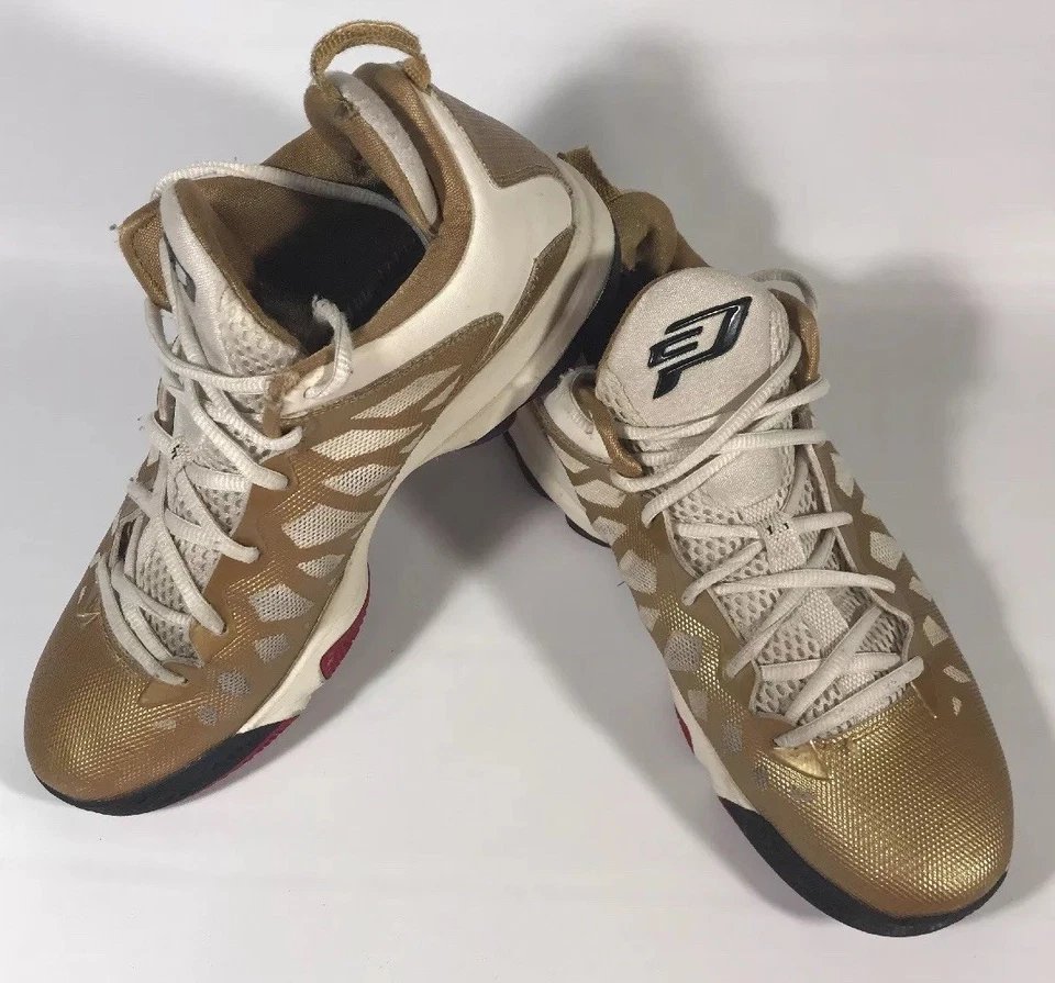 Nike Air Jordan CP3.VI TALLA 9 Metálico Dorado Nitro Chris Paul 535807-705 ¡RARO! D11 Foto 2 de 4