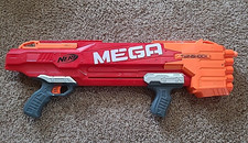 NERF MEGA TWIN SHOCK, USED, W/ 2 DARTS
