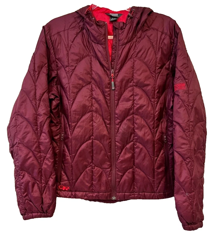 outdoor-research aria puffer hooded down lightweight jacket