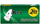 4 Aces Menthol 100s 100mm Cigarette Filter Tubes 5 Boxes 1000 Tubes