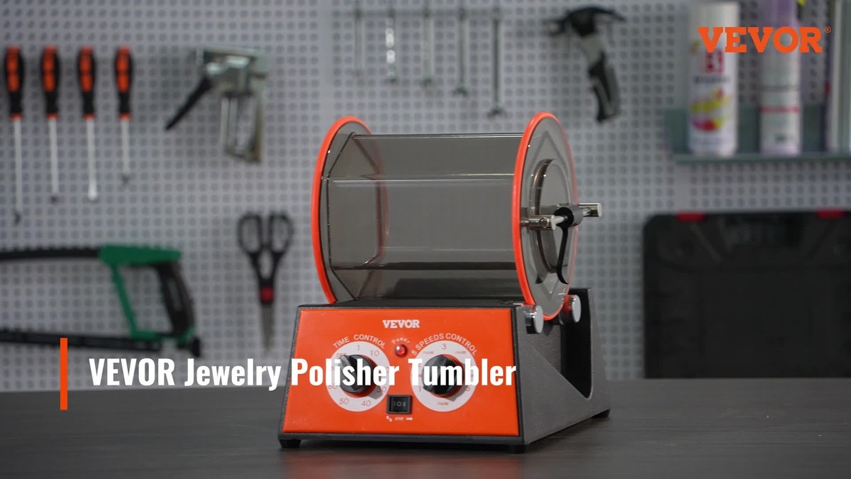 VEVOR 3kg Rotary Tumbler Surface Polisher Jewelry Polish Finish Machine Gem  DIY