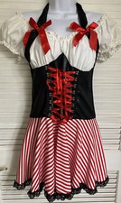Leg Avenue Striped Pirate Girl Child Dress Costume, XL See Measurements