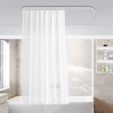 With Hooks 6-9Ft Ceiling Curtain Track Set Bendable for Home Hospital Window