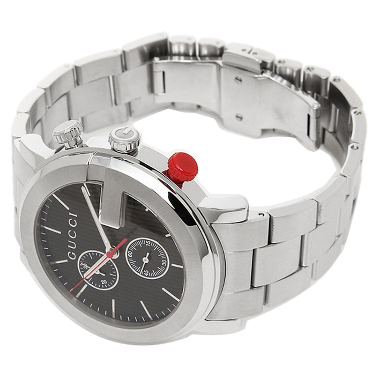 Gucci G-Chrono Black Dial Stainless Steel Men's Watch - YA101361