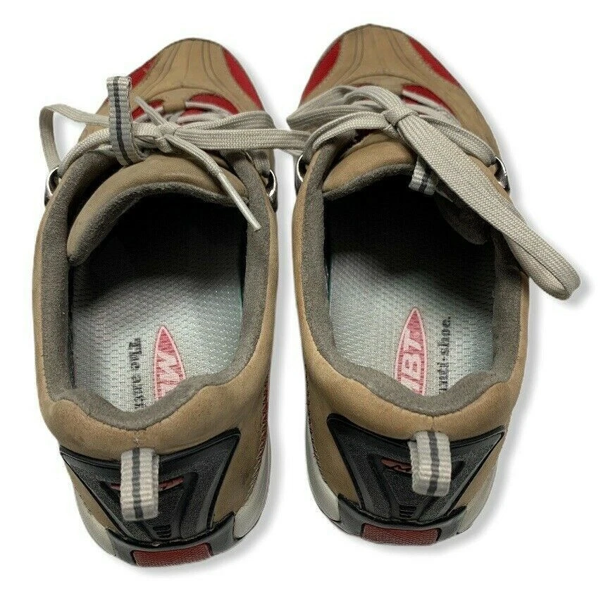 ↑ MBT женщин, 400078-59, красный/коричневый, тонизирующий формы вверх туфли-качалки, размер США 7,5 - Изображение 3 из 4